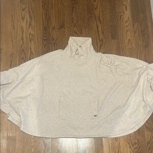 Cozy Cream Turtleneck Poncho